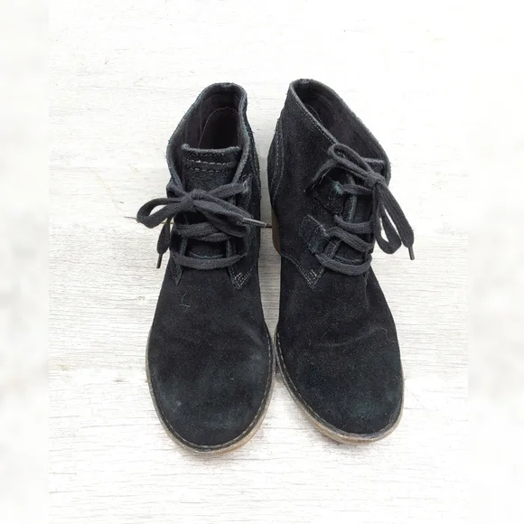 New! Clarks Artisian Carleta Lyon Womens 10 Black Suede Booties - Picture 6 of 11